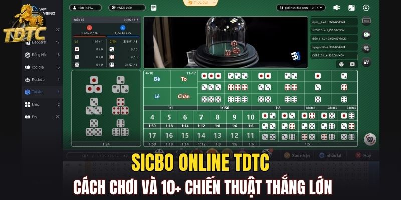 Sicbo Online TD88 - Cách Chơi Và 10+ Chiến Thuật Thắng Lớn